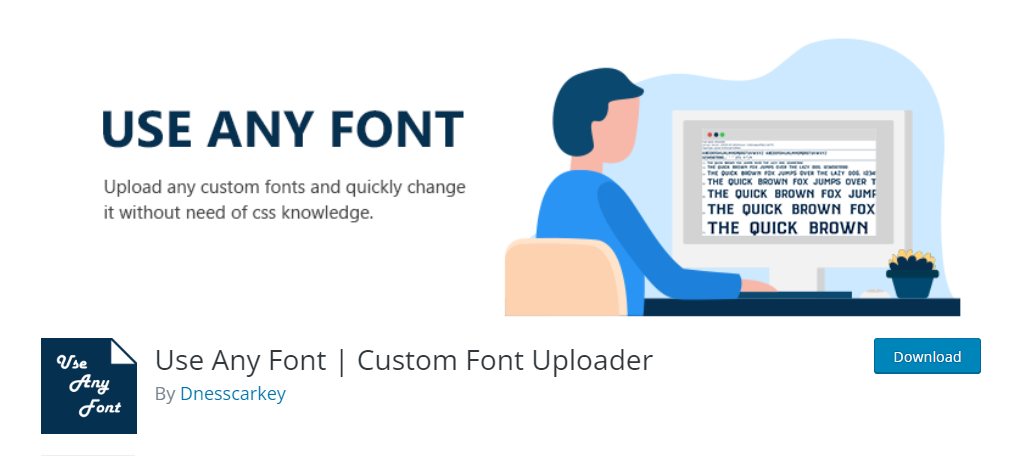 use any fonts plugins