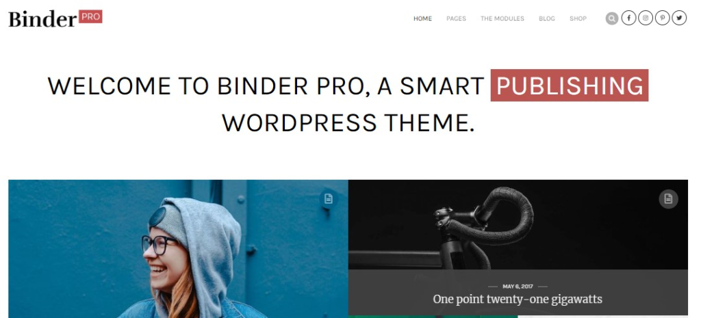 Binder Pro eBooks Theme for WordPress