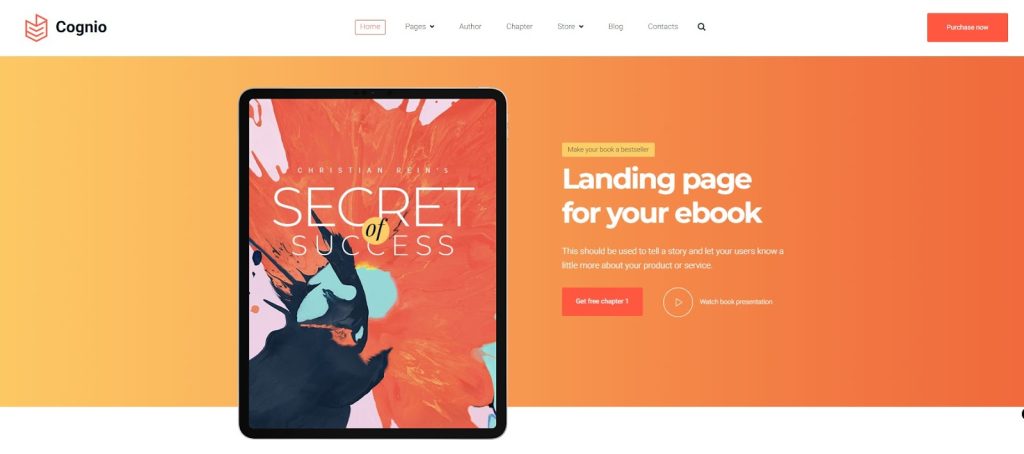 Cognio WordPress eBook Theme