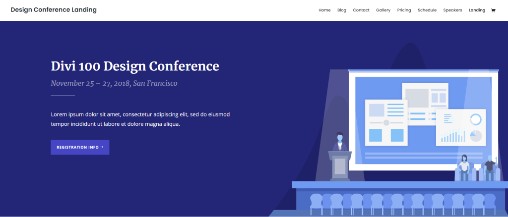 Divi WordPress event theme