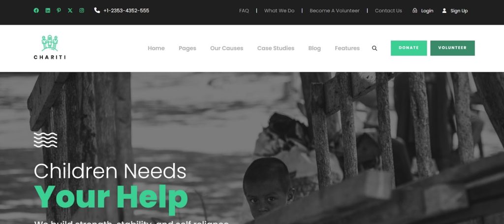 use chariti as a wordpress theme for nonprofits