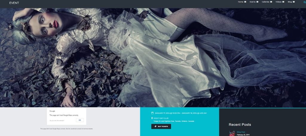 event wordpress event theme