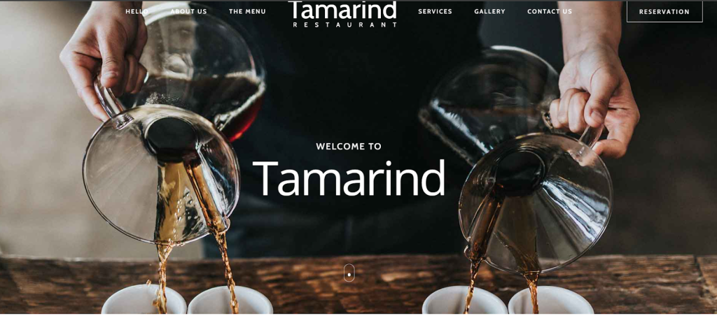 Tamarin Restaurant wordpress theme