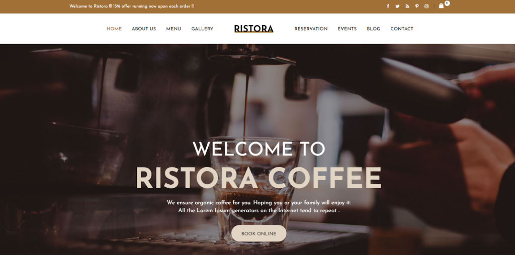 Ristora wordpress theme