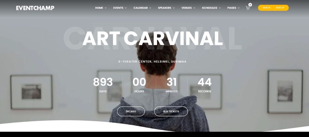 Eventchamp WordPress event theme