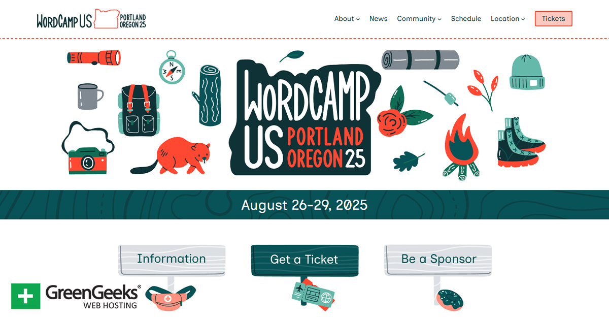 ¡WordCamp Us en Portland para 2025! ¡WordCamp Us en Portland para 2025!