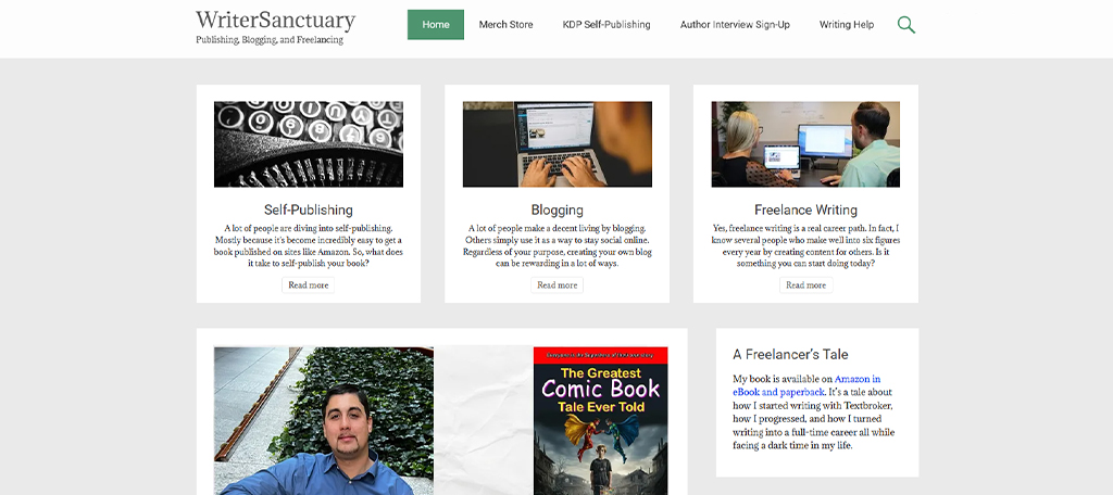 WriterSanctuary Homepage
