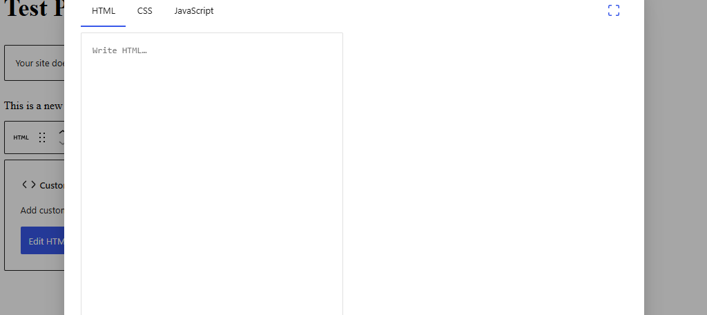 HTML Block