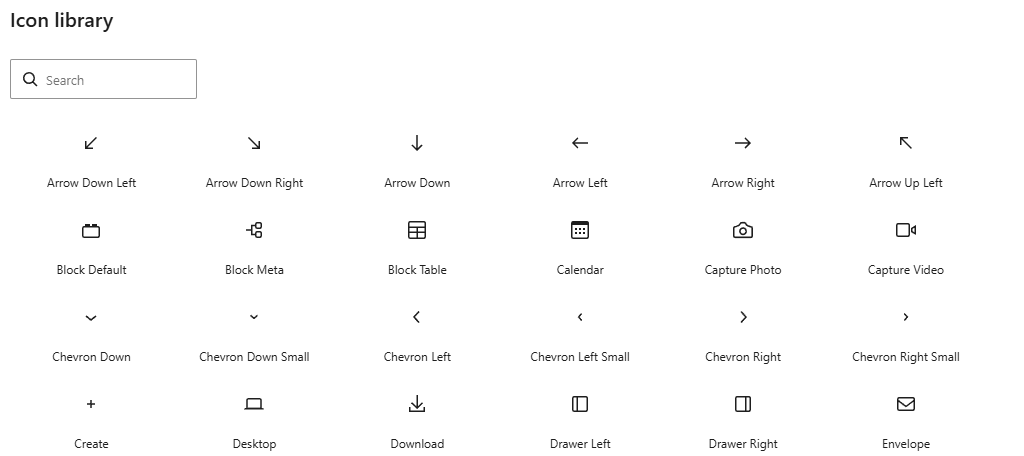 Icon Block