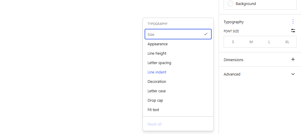 Text Indentation