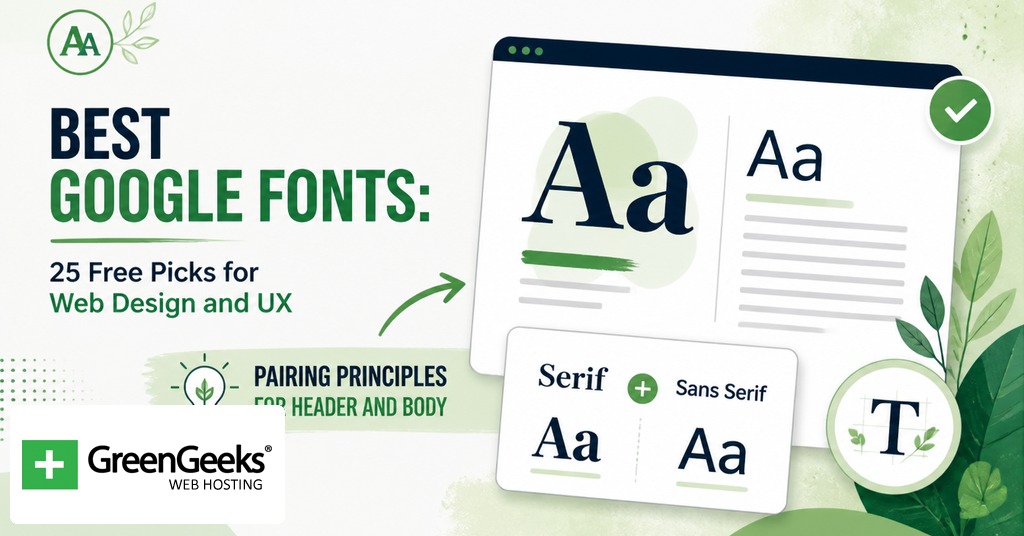 Google Fonts pairing principles for headers and body text