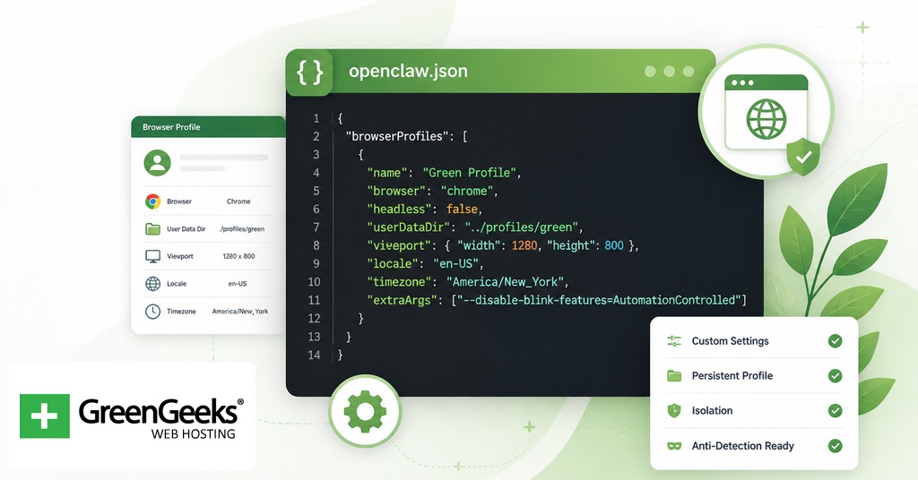 Browser profile configuration in openclaw.json for OpenClaw Browser Relay