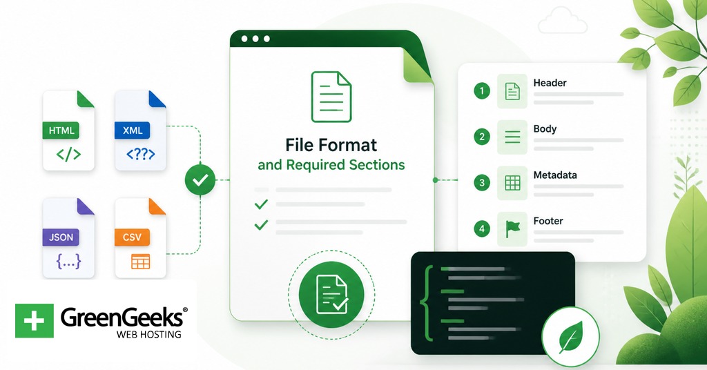 File Format and Required Sections for llms.txt and AI-readable website files