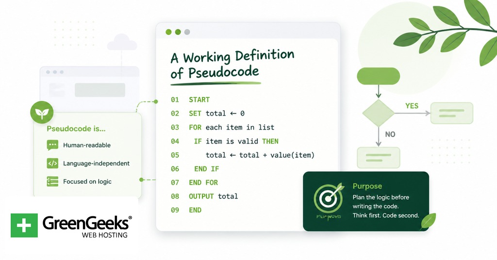 A Working Definition of Pseudocode for pseudocode rules and algorithm examples