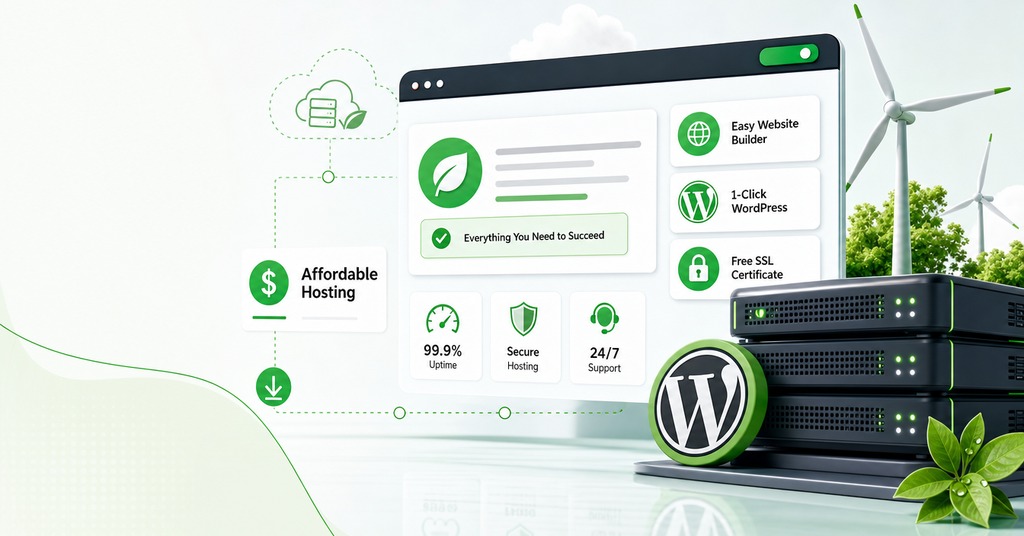 GreenGeeks illustration of greengeeks, best cheap web hosting overall for best cheap web hosting