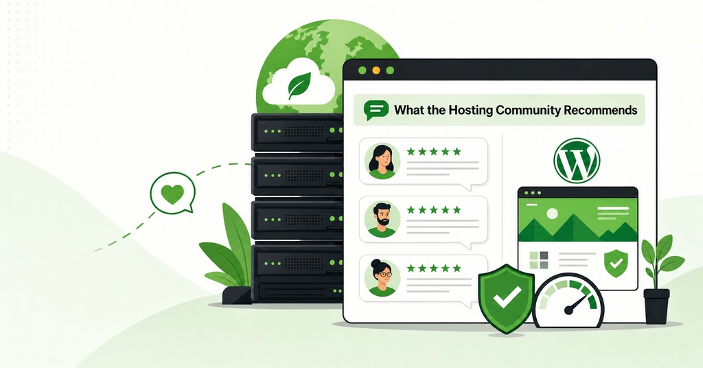GreenGeeks illustration of what the hosting community recommends for best cheap web hosting