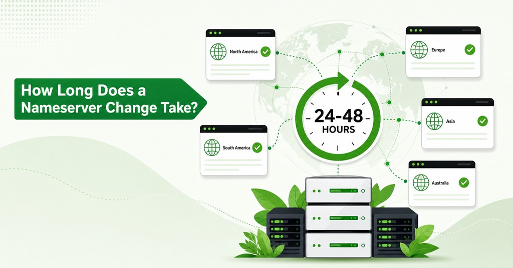 GreenGeeks illustration of how long does a nameserver change take? for what is dns & why record changes take time to update
