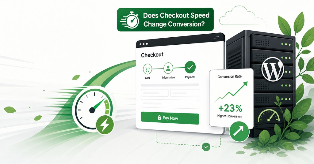 GreenGeeks illustration of does checkout speed change conversion? for ecommerce web hosting