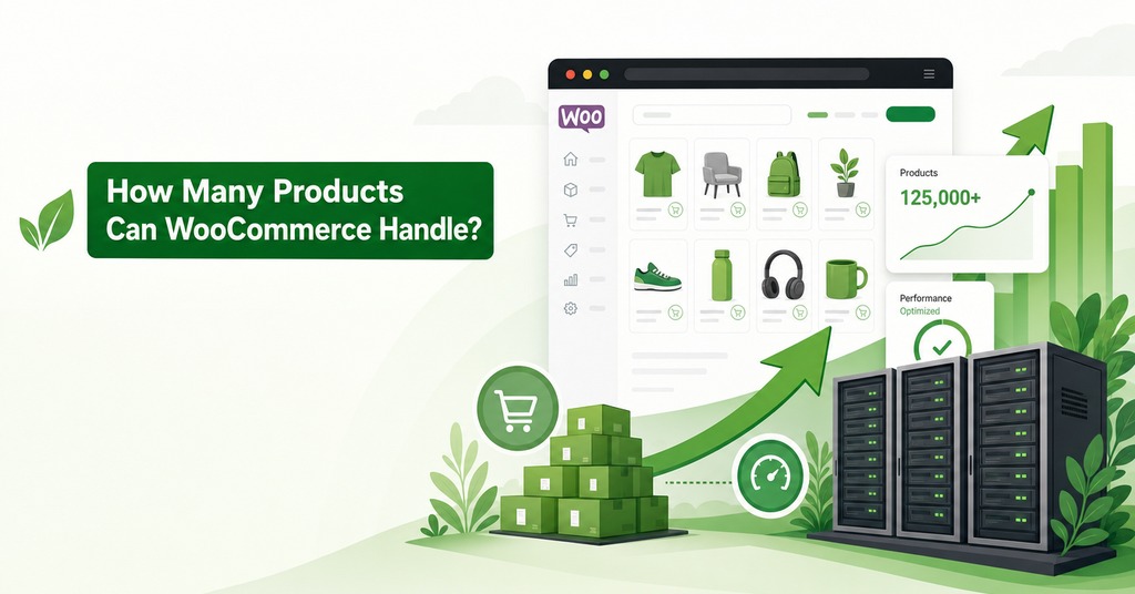 GreenGeeks illustration of how many products can woocommerce handle? for ecommerce web hosting