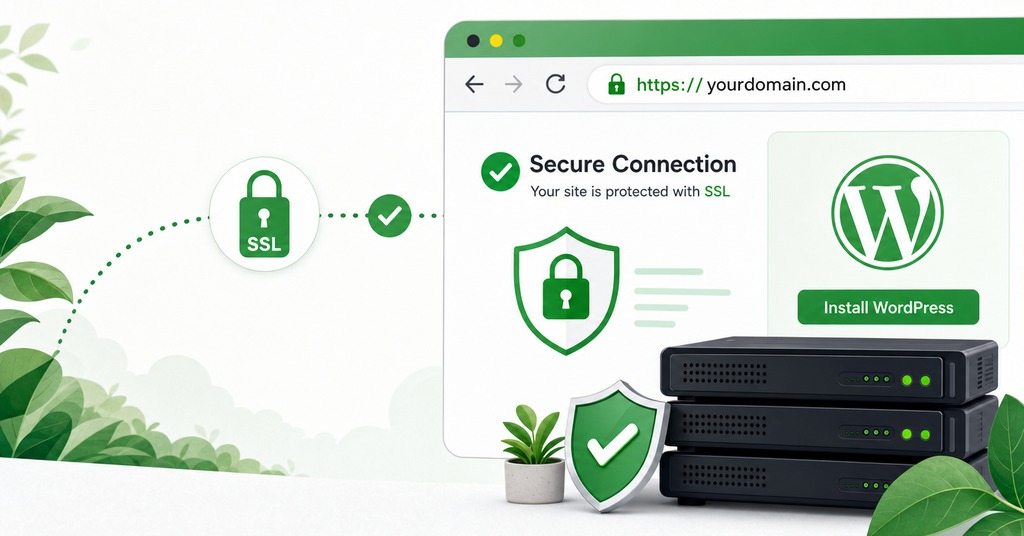GreenGeeks illustration of set up ssl before you install wordpress for how to install wordpress for the first time without stress