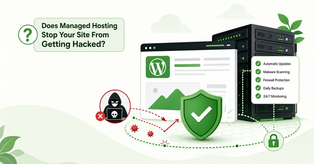 GreenGeeks illustration of does managed hosting stop your site from getting hacked? for managed hosting