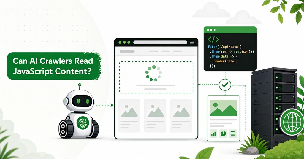 GreenGeeks illustration of can ai crawlers read javascript content? for what is an api & how ai tools use it to reach your site