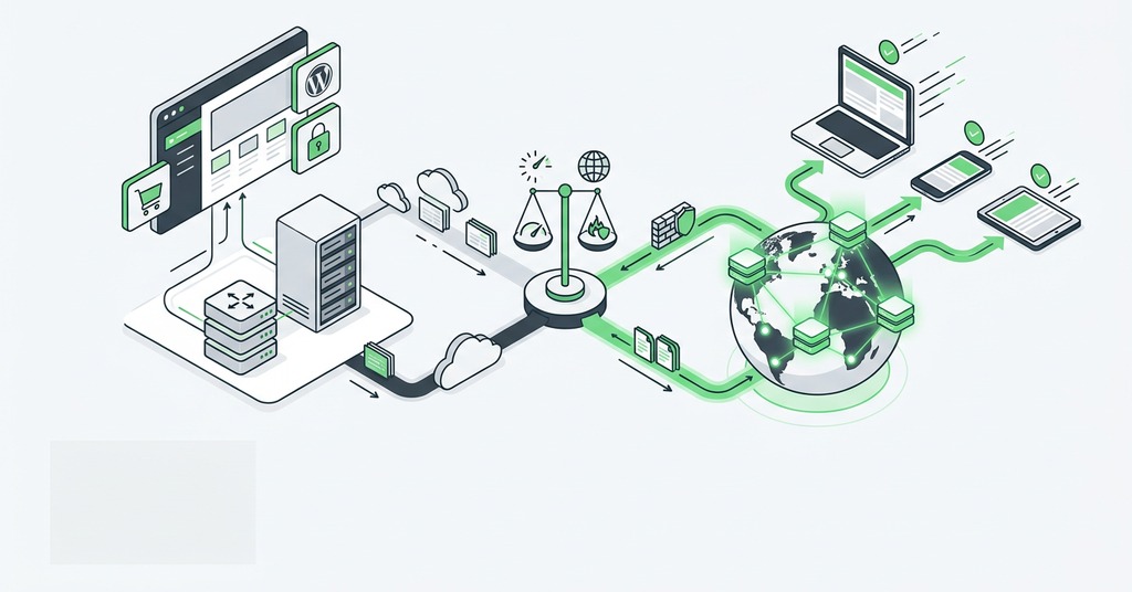 Illustration of so does a small website need a cdn for cdn service basics