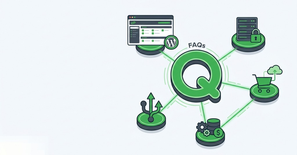 Illustration of frequently asked questions for vps hosting for the side projects and apps you want to run