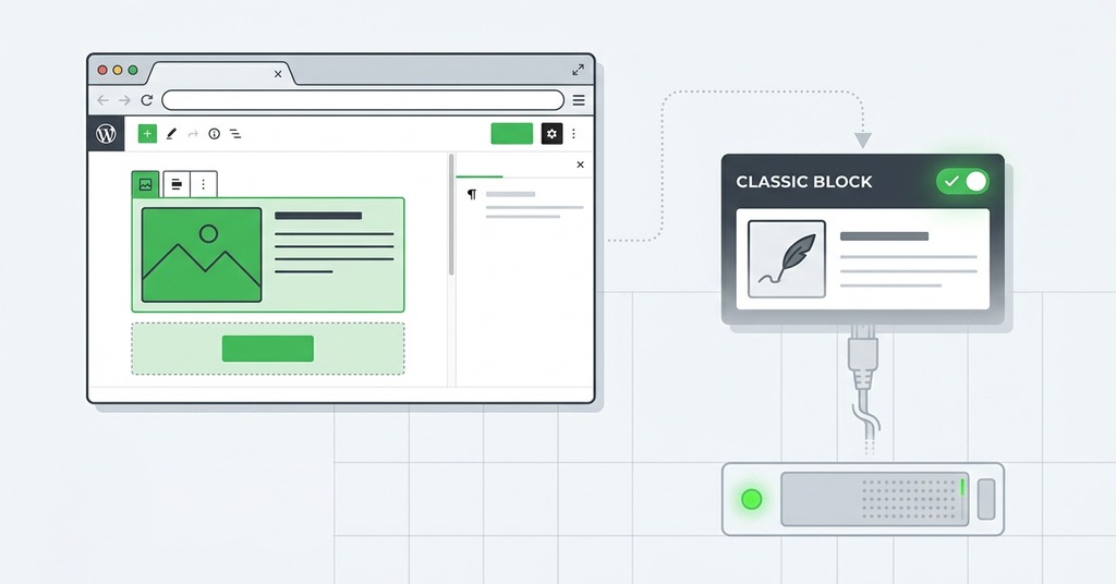 Illustration of does wordpress 7.1 remove the classic block for wordpress 7.1 released