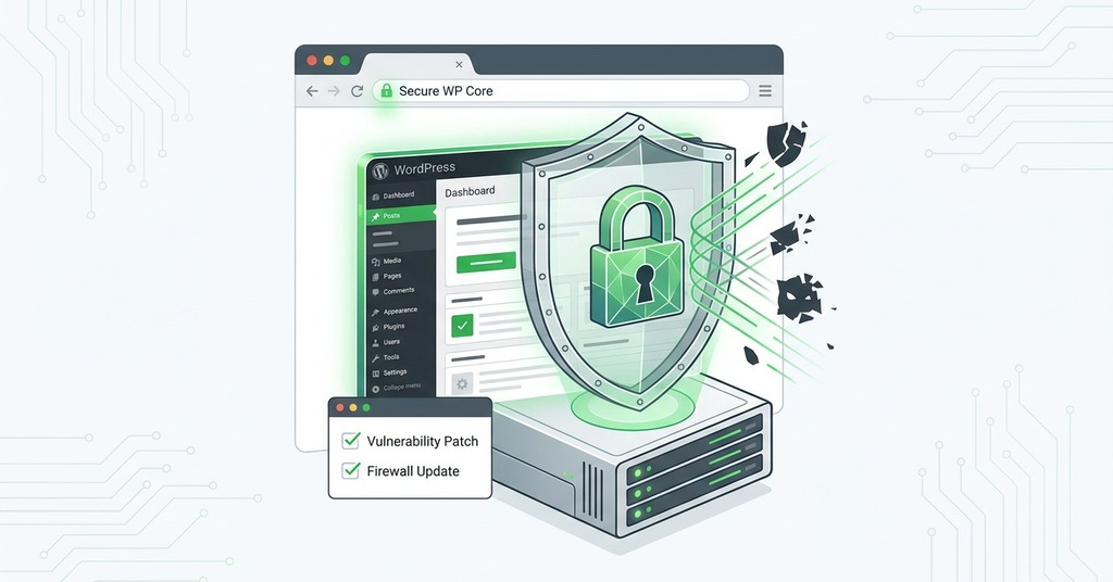 Illustration of security fixes inside wordpress 7.1 for wordpress 7.1 released