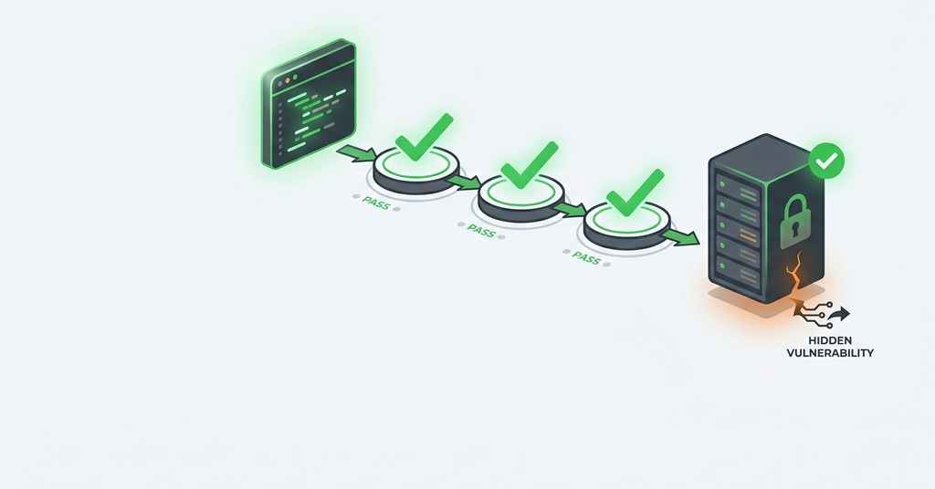 Illustration of passing tests do not prove security for ai code security