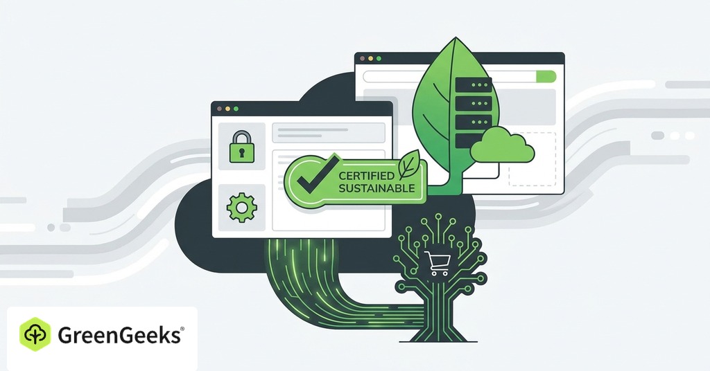 GreenGeeks illustration of what a green hosting label means for green hosting