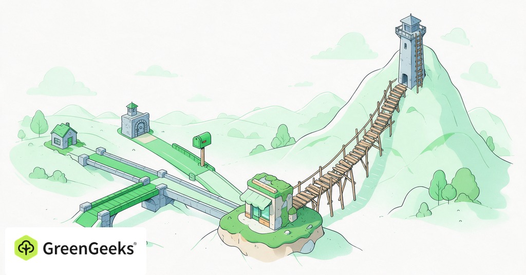 GreenGeeks editorial illustration for Relying on One Platform for Customers Puts Your Business at Risk