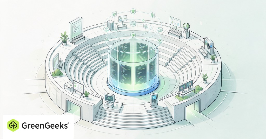 GreenGeeks editorial illustration for WordPress Needs More Accountable Governance for Its Open-Source Community