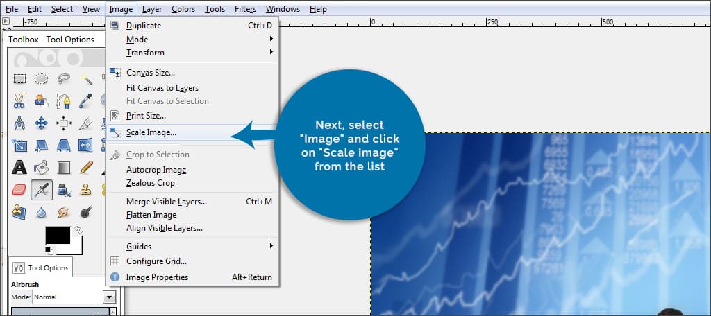 gimp scale image