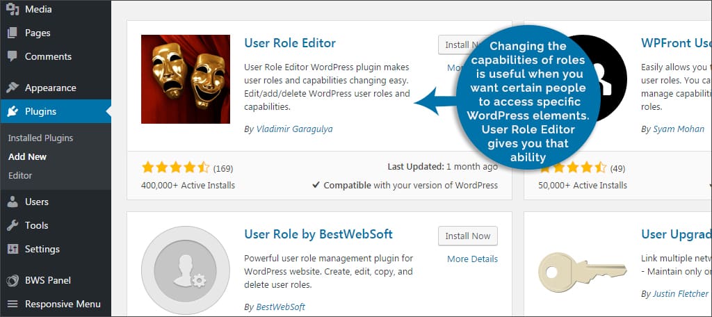 user role editor