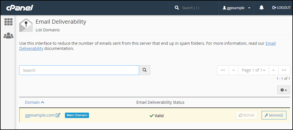 cPanel email deliverability step 4