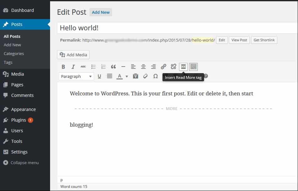 More wordpress