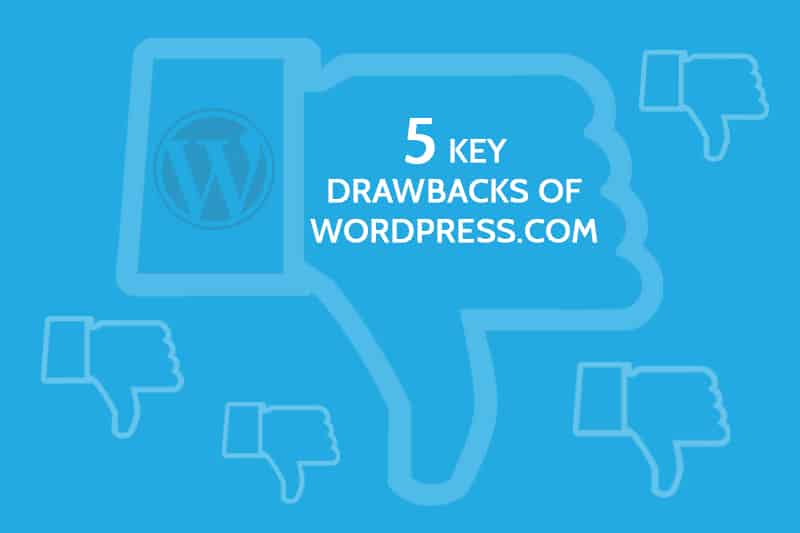 wordpress.com drawbacks