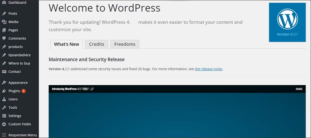 actualizar wordpress