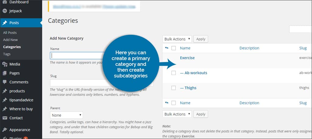 wordpress categories are important