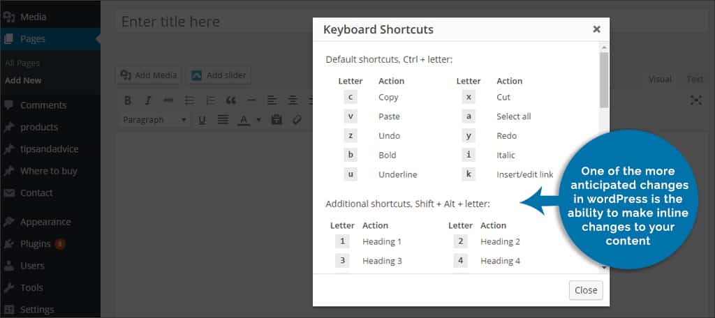 shortcuts
