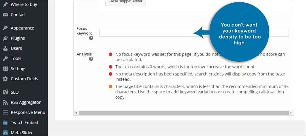 keyword density