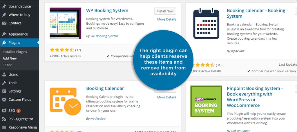 booking system