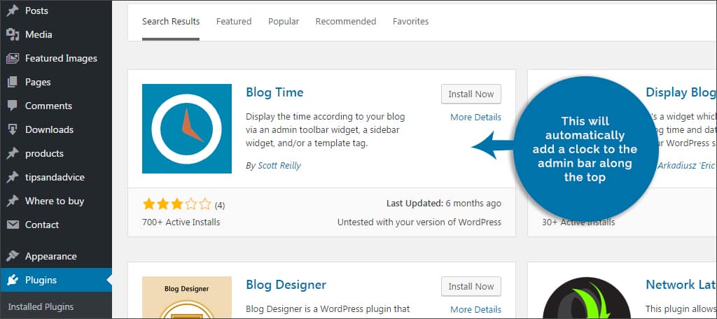 blog time plugin