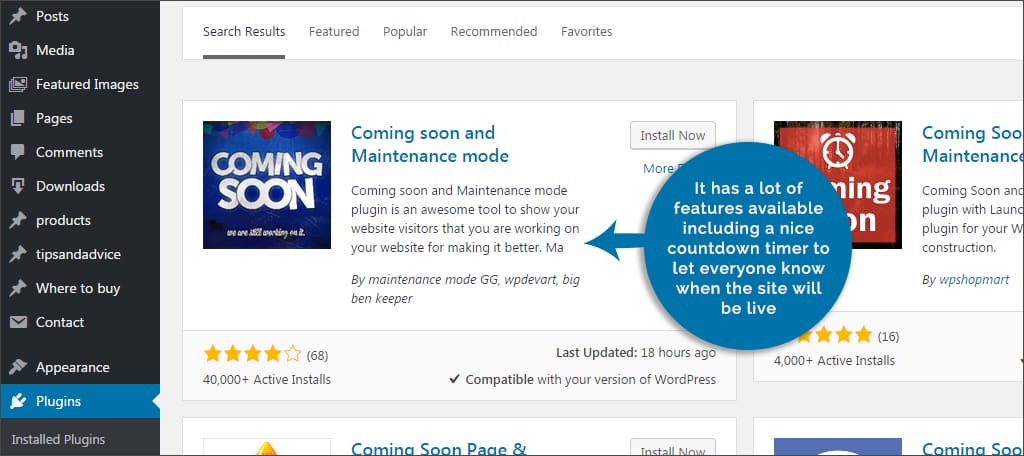 maintenance plugin