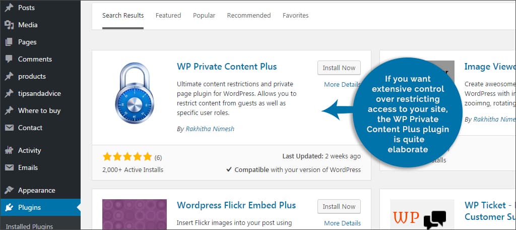 wp private content plus
