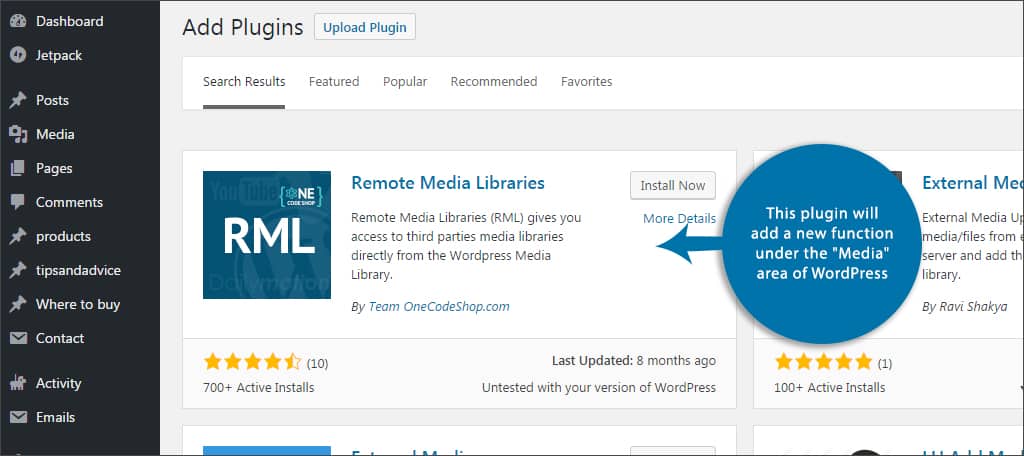 remote media library