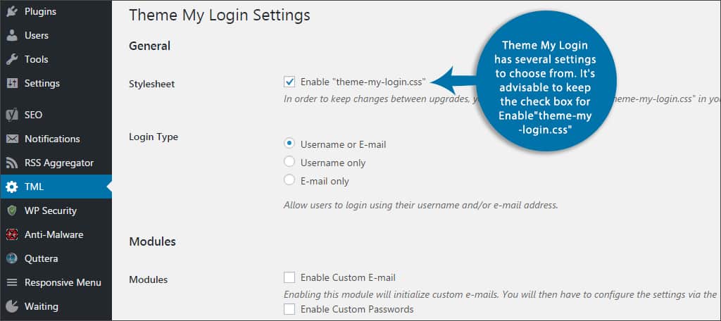 enable css settings