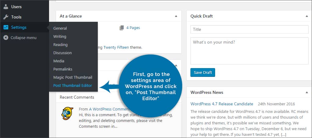 post thumbnail editor settings